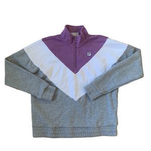 Fila 1/4 Zip Long Sleeve Sweater Size Medium